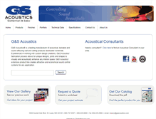 Tablet Screenshot of gsacoustics.com
